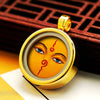 Ghau Box Pendant with Hand-Painted Tsakli Deity — Miniature Tibetan Locket Necklace Buddha Tibet