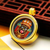 Ghau Box Pendant with Hand-Painted Tsakli Deity — Miniature Tibetan Locket Necklace Buddha Tibet