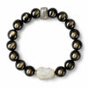 Gold Sheen Obsidian Jade Pixiu Bracelet — Keep Wealth Close Buddha Tibet
