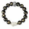 Gold Sheen Obsidian Jade Pixiu Bracelet — Keep Wealth Close Buddha Tibet