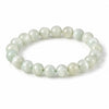 Green Moonstone Bracelet — 7A Natural Stone Beads, Rare Color Variant Buddha Tibet