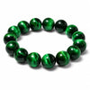 Green Tiger Eye Single-Strand Bracelet — Natural Collector-Grade Beads, 5 Sizes - 14mmBuddha Tibet