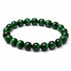 Green Tiger Eye Single-Strand Bracelet — Natural Collector-Grade Beads, 5 Sizes - 8mmBuddha Tibet