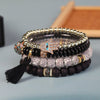 Hamsa Hand Evil Eye Protection Bracelet Set — Ancient Symbol for Spiritual Defense - Buddha Tibet xd00100