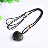 Heart Labradorite Necklace — Soft Shape, Shifting Blue Flash - 2–3 cmBuddha Tibet