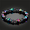Hematite Bracelet - Rainbow Magnetic Hematite - Buddha Tibet xd00077