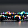 Hematite Bracelet - Rainbow Magnetic Hematite - Buddha Tibet xd00077