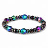 Hematite Bracelet - Rainbow Magnetic Hematite Buddha Tibet