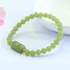 Hetian Jade Cloud Plaque Bracelet — Wushipai for a Quiet Mind - Cloud Plaque6mmBuddha Tibet