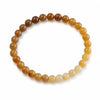 Hetian Jade Gradient Bracelet — Smoky Purple or Caramel Tone Buddha Tibet