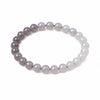 Hetian Jade Gradient Bracelet — Smoky Purple or Caramel Tone - Smoky Purple-Gray 8mmBuddha Tibet