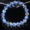 Indian Blue Moonstone Bracelet — 7A Glass-Body Ice Grade, Collector Quality Buddha Tibet
