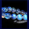 Indian Blue Moonstone Bracelet — 7A Glass-Body Ice Grade, Collector Quality Buddha Tibet