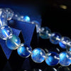 Indian Blue Moonstone Bracelet — 7A Glass-Body Ice Grade, Collector Quality Buddha Tibet