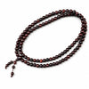 Indian Pterocarpus Santalinus 108-Bead Mala Bracelet — Rare Hardwood Prayer Beads for Deep Practice - Indian Red Sandalwood 10mm × 108 BeadsBuddha Tibet