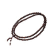 Indian Pterocarpus Santalinus 108-Bead Mala Bracelet — Rare Hardwood Prayer Beads for Deep Practice Buddha Tibet