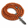 Indonesian Rudraksha 108-Bead Mala — Highland Seed Bracelet & Necklace for Daily Practice Buddha Tibet
