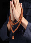 Indonesian Rudraksha 108-Bead Mala — Highland Seed Bracelet & Necklace for Daily Practice Buddha Tibet
