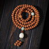 Indonesian Rudraksha 108-Bead Mala — Highland Seed Bracelet & Necklace for Daily Practice Buddha Tibet