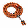 Indonesian Rudraksha 108-Bead Mala — Highland Seed Bracelet & Necklace for Daily Practice Buddha Tibet