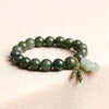 Jade Bracelet - Pixiu Green Jade Bracelet for Wealth & Serenity - Buddha Tibet xd00012
