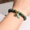 Jade Bracelet - Pixiu Green Jade Bracelet for Wealth & Serenity - Buddha Tibet xd00012