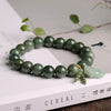 Jade Bracelet - Pixiu Green Jade Bracelet for Wealth & Serenity - Buddha Tibet xd00012