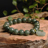 Jade Bracelet - Pixiu Green Jade Bracelet for Wealth & Serenity - Buddha Tibet xd00012