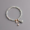 Jade Bracelet - Wu Lou Pearl for Peace - Buddha Tibet xd00022