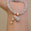 Jade Bracelet - Wu Lou Pearl for Peace - Buddha Tibet xd00022