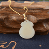 Jade Necklace - Blessing & Money Bag - Buddha Tibet xd00080