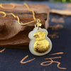Jade Necklace - Blessing & Money Bag - Buddha Tibet xd00080