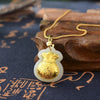 Jade Necklace - Blessing & Money Bag - Buddha Tibet xd00080