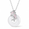 Koi Fish Jade Red String Jewelry — Carry Good Fortune - 222 Koi Fish Necklace — Platinum ToneBuddha Tibet