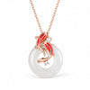 Koi Fish Jade Red String Jewelry — Carry Good Fortune - 222 Koi Fish NecklaceBuddha Tibet