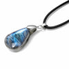 Labradorite Cord Necklace — Drilled Stone in Three Shapes Buddha Tibet