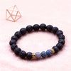 Lava Stone Bracelet - Grounding & Strength & Courage - Buddha Tibet xd00056