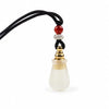 Mini Ghau Box Pendant Necklace — Agate & Chalcedony Prayer Container - Chalcedony Money BagBuddha Tibet