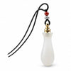 Mini Ghau Box Pendant Necklace — Agate & Chalcedony Prayer Container Buddha Tibet