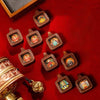 Miniature Thangka Leather Pendant — Hand-Painted Tibetan Deity Charm Buddha Tibet