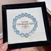 Moonstone & Aquamarine Bead Bracelet — Soft Glow Charm for Luck & Love Buddha Tibet