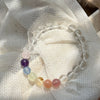 Multi-Gemstone Chakra Bracelet — The Full Spectrum, Done Right - Rainbow (16cm)Buddha Tibet