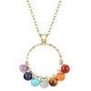 Multi-Stone Crystal Necklace — Seven Colors Worn Close to the Heart - Multi-ColorBuddha Tibet