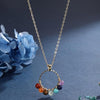 Multi-Stone Crystal Necklace — Seven Colors Worn Close to the Heart - Multi-ColorBuddha Tibet