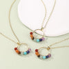 Multi-Stone Crystal Necklace — Seven Colors Worn Close to the Heart - Multi-ColorBuddha Tibet
