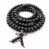 Multi-Wood 108-Bead Mala Bracelet — Natural Wood Prayer Beads for Daily Wear & Meditation - Agarwood Blend 6mmBuddha Tibet