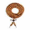 Multi-Wood 108-Bead Mala Bracelet — Natural Wood Prayer Beads for Daily Wear & Meditation - Barbie Sandalwood 6mmBuddha Tibet