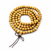 Multi-Wood 108-Bead Mala Bracelet — Natural Wood Prayer Beads for Daily Wear & Meditation - Cliff Cypress 6mmBuddha Tibet