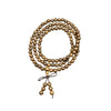Multi-Wood 108-Bead Mala Bracelet — Natural Wood Prayer Beads for Daily Wear & Meditation Buddha Tibet