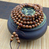 Multi-Wood 108-Bead Mala Bracelet — Natural Wood Prayer Beads for Daily Wear & Meditation Buddha Tibet